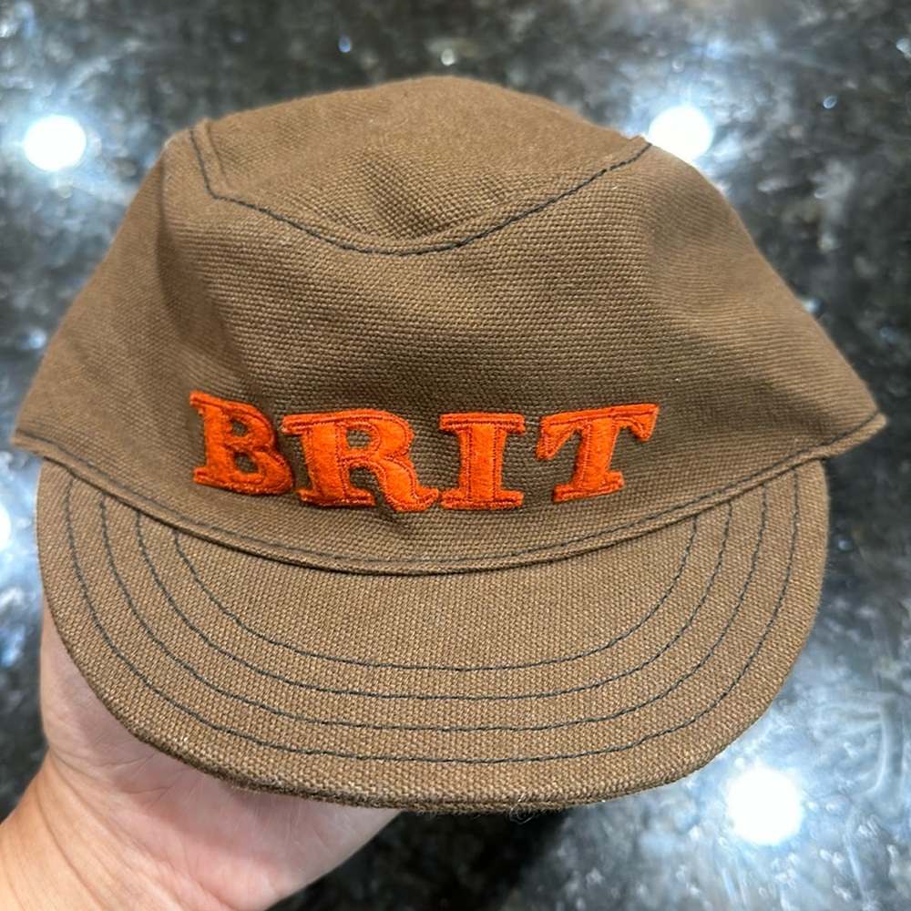 Infant Burberry (Brit) military style cap. Tags attached